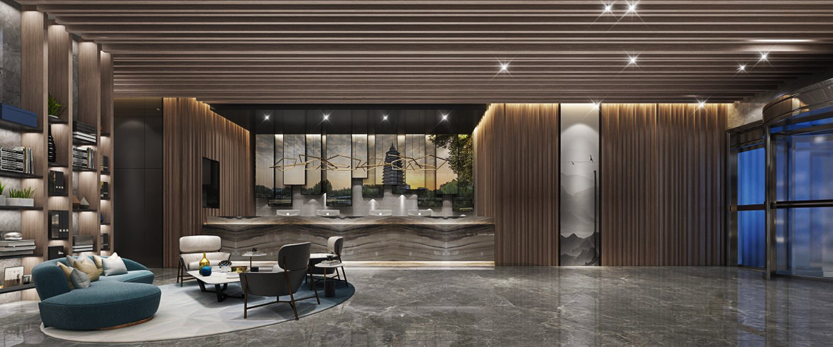 酒店會所現代輕奢豪華岩板電（diàn）動餐桌