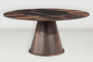 酒店會所（suǒ）現代中式胡桃木餐桌家具定製