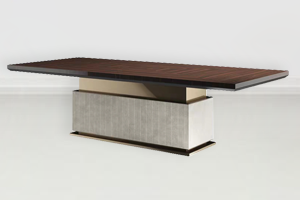 酒店會所簡雅輕奢餐（cān）桌家具定製