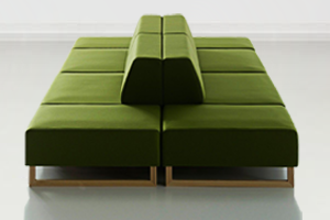 輕（qīng）奢風極簡不鏽鋼底座（zuò）酒吧沙發（fā）