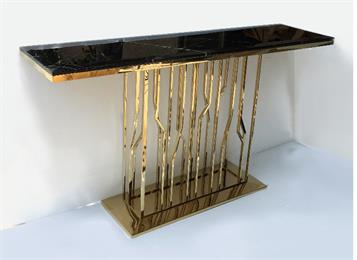 後（hòu）現代輕奢酒吧時（shí）尚不鏽鋼酒（jiǔ）吧長條桌