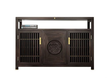 中式優質實木餐廳備餐櫃家具定製