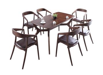 北歐實木餐（cān）桌椅組合