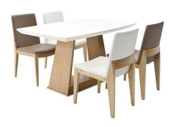 田園簡約現代大理石餐桌（zhuō）