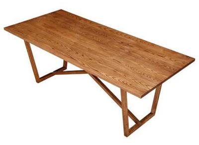 北歐現代全實木餐（cān）桌