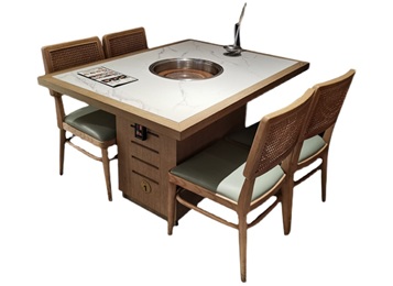 時（shí）尚餐廳大理石火鍋（guō）桌