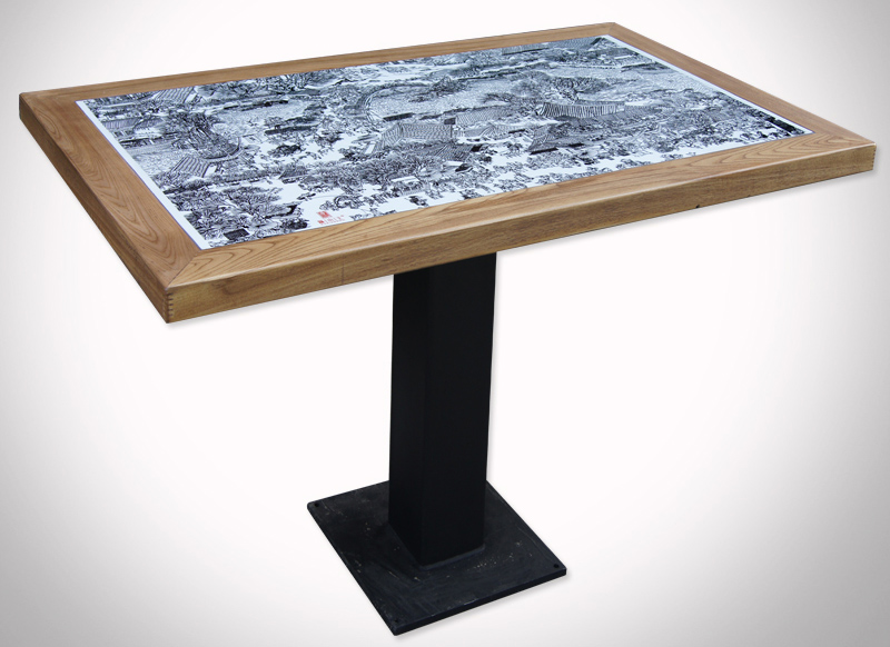 飯店實木休閑桌椅_鄉村（cūn）