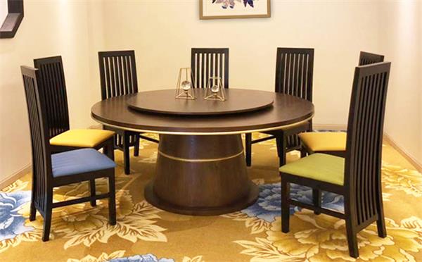 蘇浙菜（cài）時尚實木（mù）圓桌