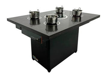 自助餐廳（tīng）一人一鍋小火鍋無煙烤涮一體桌