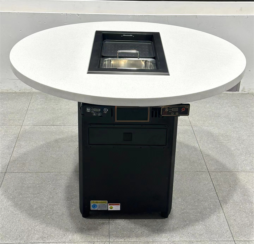 自助火鍋烤肉店大理石無煙火鍋烤肉一(yī)體桌