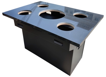 智能無煙（yān）淨化單人小火鍋烤肉一體餐桌