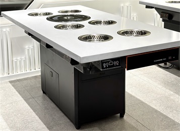 6人位小火鍋智能無煙火鍋烤肉一體（tǐ）餐桌（zhuō）