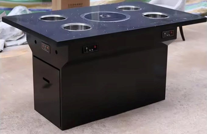 智能無煙（yān）淨化（huà）一人（rén）一鍋小火鍋火鍋烤肉一體桌