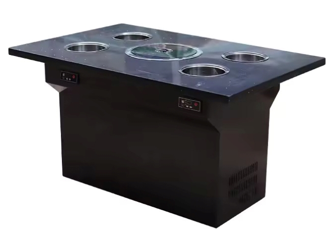 智（zhì）能無煙（yān）淨化一（yī）人一鍋小火鍋火鍋烤肉（ròu）一體（tǐ）桌
