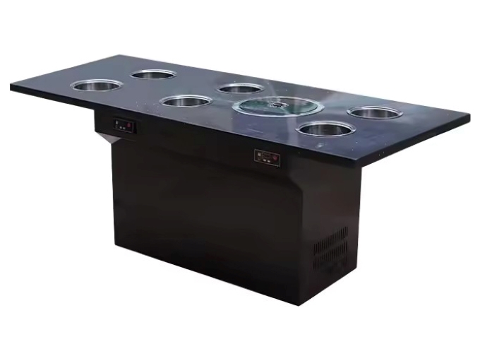 6人位智能無煙淨化一人一鍋小火鍋火鍋烤肉一體桌