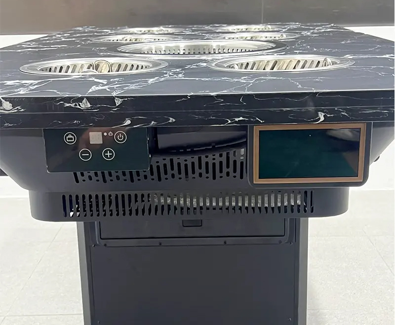 大理石一人一鍋無煙火鍋烤（kǎo）涮一體桌