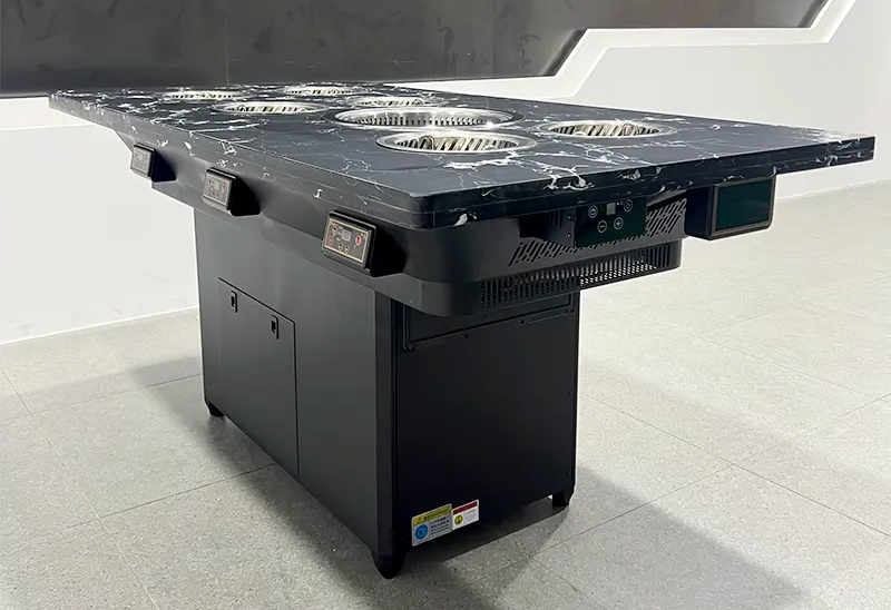 大理石一人一鍋無（wú）煙火鍋烤（kǎo）涮一體桌