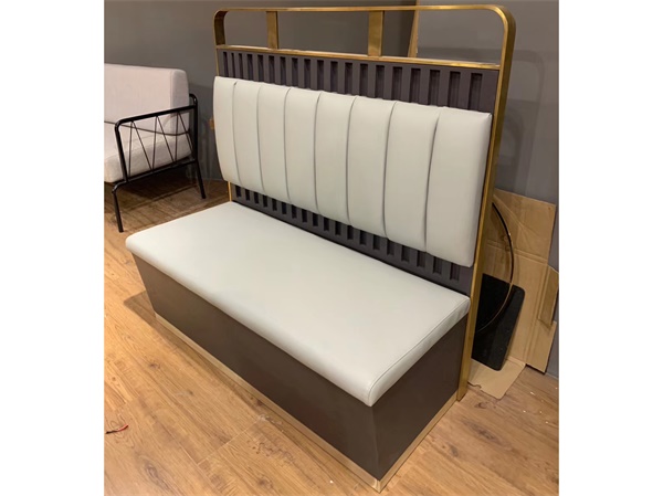 定製港式火鍋店時（shí）尚輕奢靠牆卡座沙發桌椅