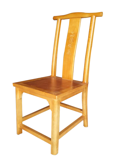 老榆木餐椅中式實木餐椅 明清仿古老火鍋椅子側麵展示