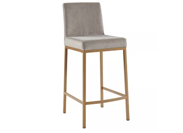 歐式（shì）酒吧拉絲金吧台椅