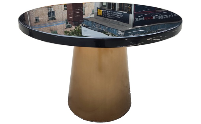 夜場酒吧輕（qīng）奢（shē）不鏽鋼大理（lǐ）石桌子