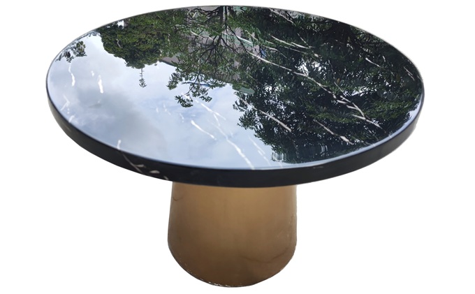 夜場（chǎng）酒吧輕奢不鏽鋼（gāng）大（dà）理石桌子