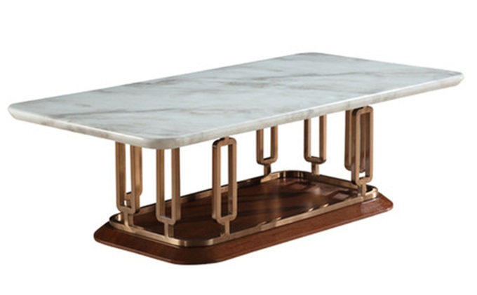 夜總會ktv創意長方形不鏽鋼茶幾