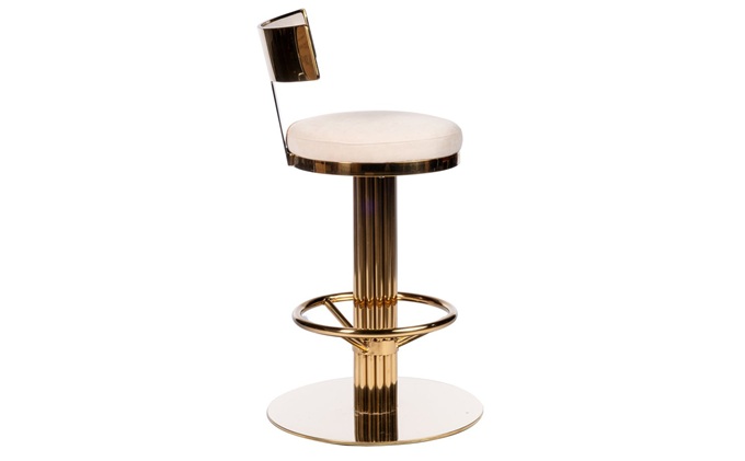 高(gāo)檔酒吧不鏽鋼椅子_簡約酒吧旋轉椅