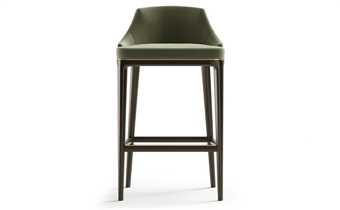 酒吧木質吧台椅子_高(gāo)腿靠背吧台椅(yǐ)
