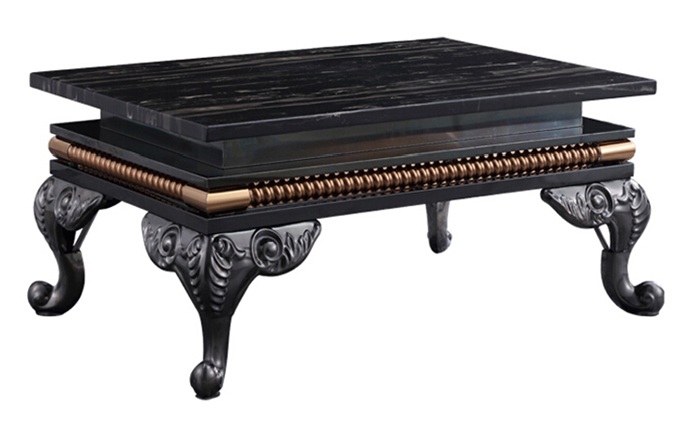 高端KTV酒吧包廂大理石不鏽鋼茶幾散台桌