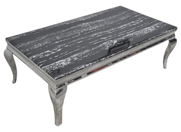 歐式ktv現代簡約大理石不鏽鋼茶幾（jǐ）