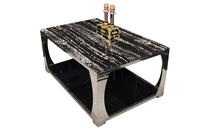 高（gāo）端（duān）商務ktv現代簡約不鏽鋼茶幾