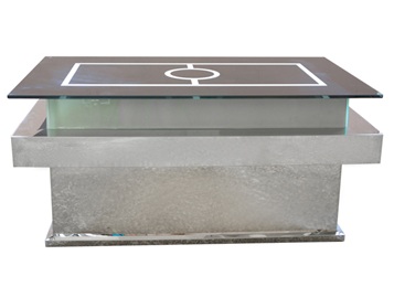 ktv專用發光鋼化玻璃不鏽鋼茶幾