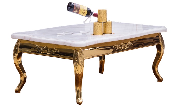 商務ktv歌廳歐式後現代鈦金不鏽鋼茶（chá）幾