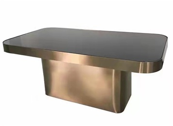 夜店酒（jiǔ）吧包房發光玻（bō）璃香（xiāng）檳金不鏽鋼茶（chá）幾