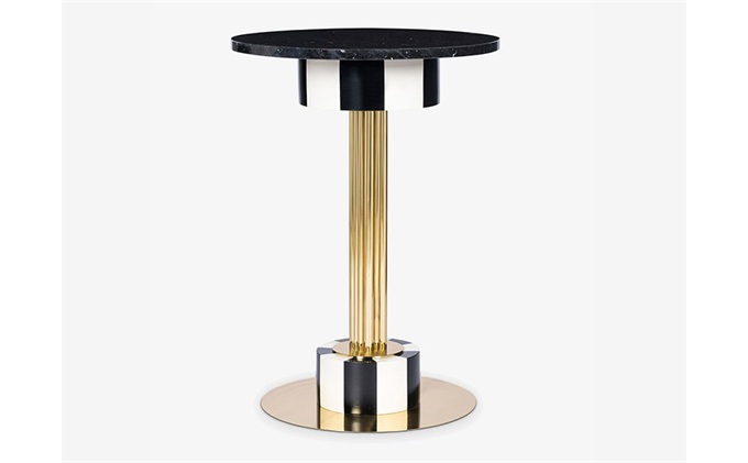 潮流小酒吧北歐輕奢大理石吧台小圓桌