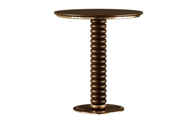 休閑小酒吧不鏽鋼胡桃木酒吧桌（zhuō）