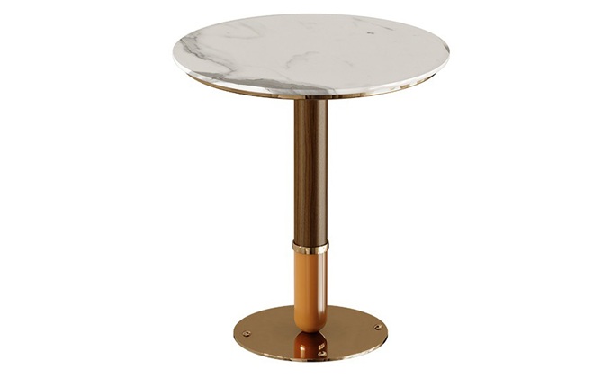 現代清吧大花白大理石圓形吧台