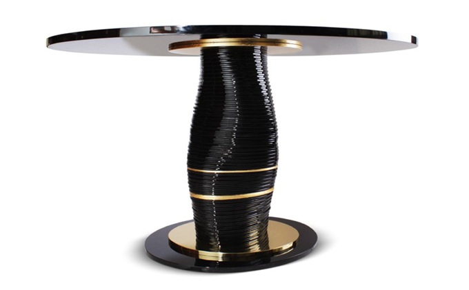 創意清吧美式輕奢（shē）大理石酒吧（ba）圓桌