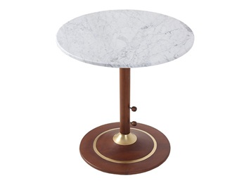 休閑清吧簡約（yuē）大理石高腳吧（ba）台小圓桌