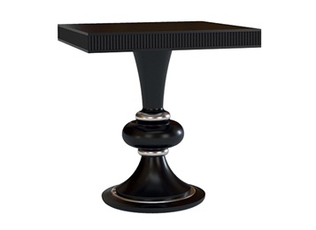 美式酒吧複古懷舊風格（gé）黑色實木酒吧桌