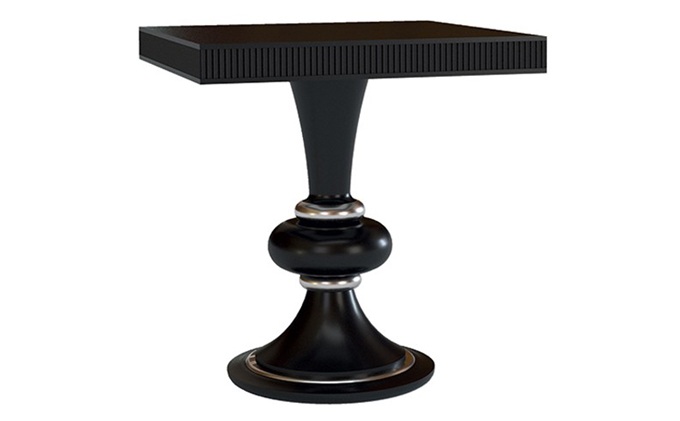 美式酒吧複古懷舊風格黑（hēi）色（sè）實（shí）木酒吧桌