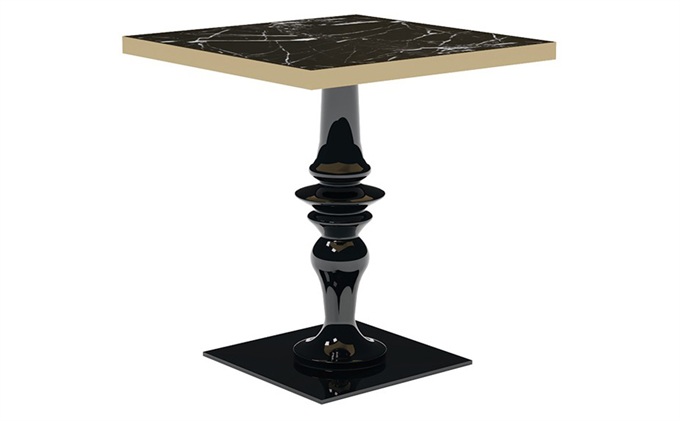 會所酒吧天然大理石簡易方形酒吧桌