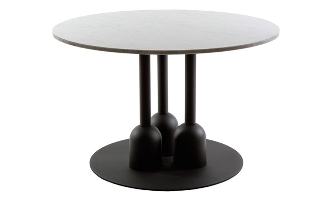 音樂清吧意式輕奢岩板鐵藝酒吧桌