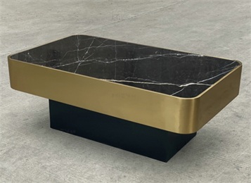 現代酒吧ktv包廂不鏽鋼（gāng）時尚大理石茶幾