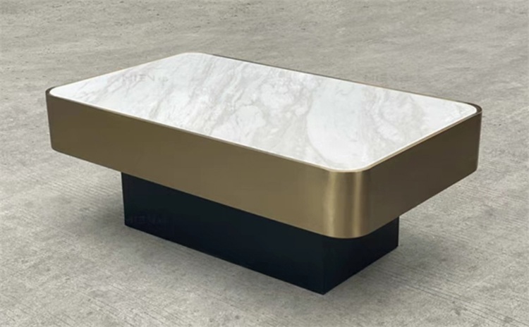 音樂酒吧不鏽鋼大理（lǐ）石時尚茶幾