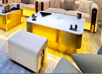 高端酒吧ktv鈦金不鏽鋼茶幾