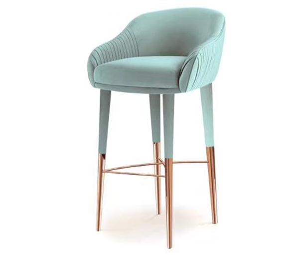 現代歐美風酒吧輕奢休閑吧椅(yǐ)