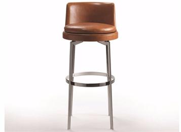 北歐（ōu）風酒吧不鏽鋼高腳椅（yǐ）