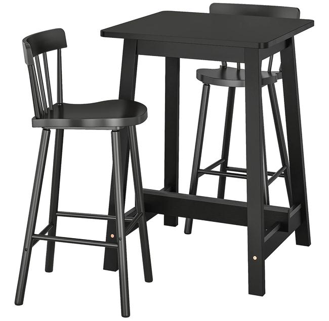 北歐簡約實木酒（jiǔ）吧吧台高腳椅